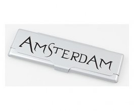 Obal na King size papírky Amsterdam stříbrný