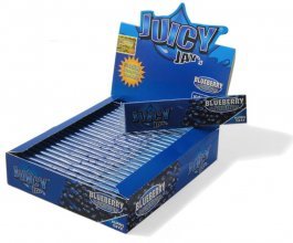 Papírky JUICY JAY'S King Size, Borůvka, 32ks v balení | box 24ks
