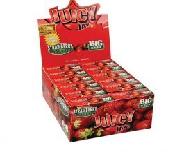 Papírky Juicy Jay's Rolls, Jahoda, 5m v balení | box 24ks