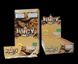 Juicy Jay's ochucené krátké papírky, Chocolate chip, box 24ks