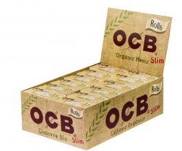 Rolovací papírky OCB Organic Hemp Rolls, 4m | box 24ks